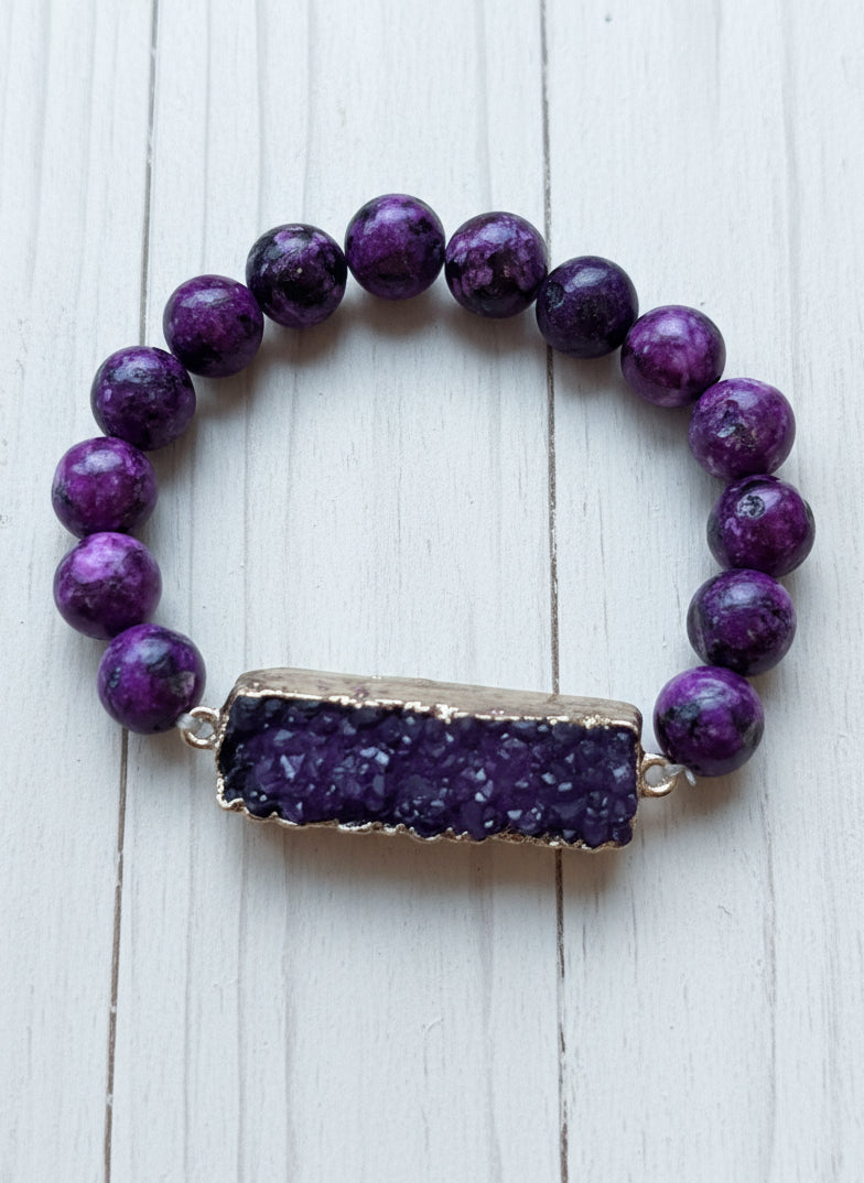 Purple Sugilite -bracelet