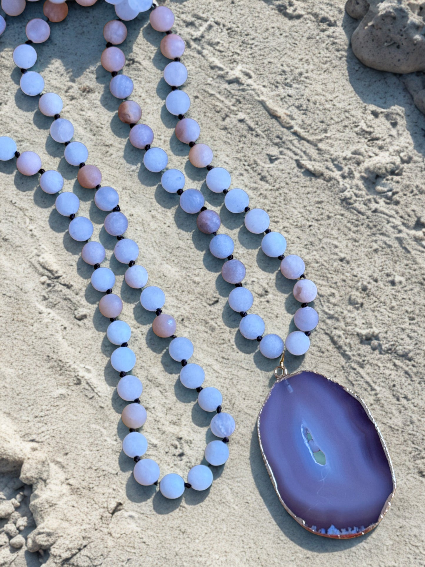 Pink Geode -necklace