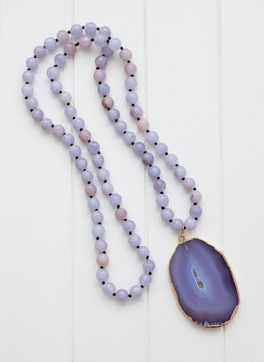 Pink Geode -necklace