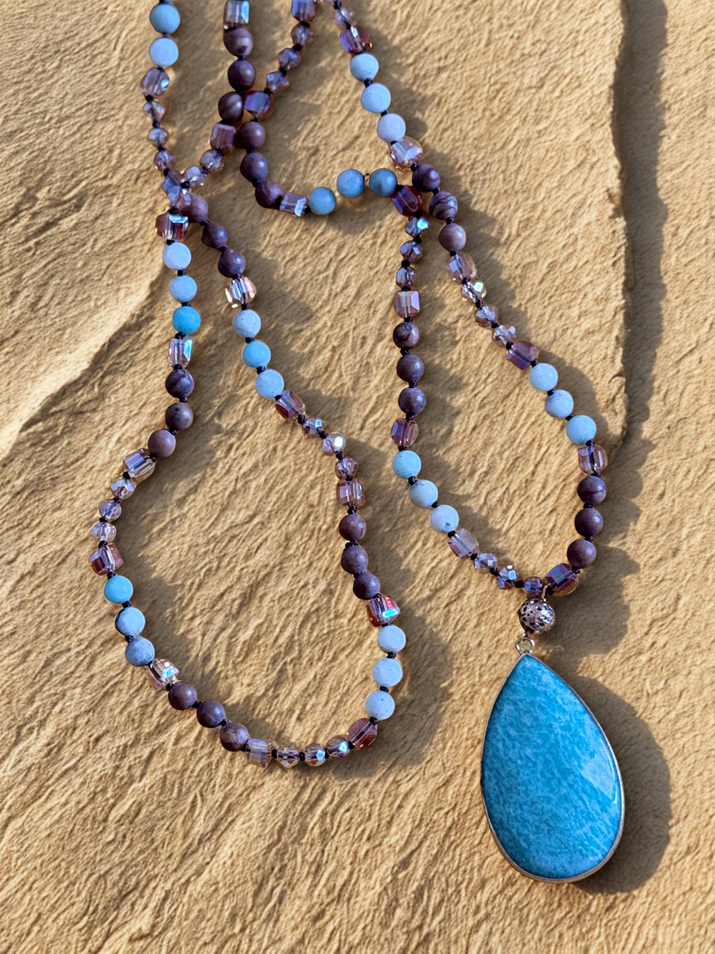 Blue Agathe necklace