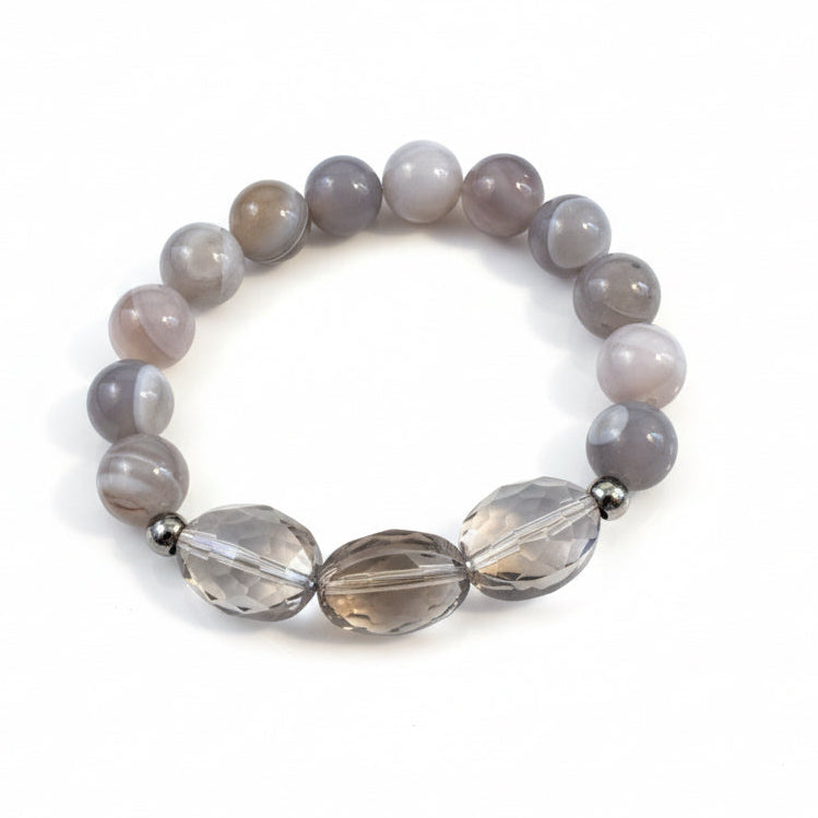 Grey Agate -bracelet