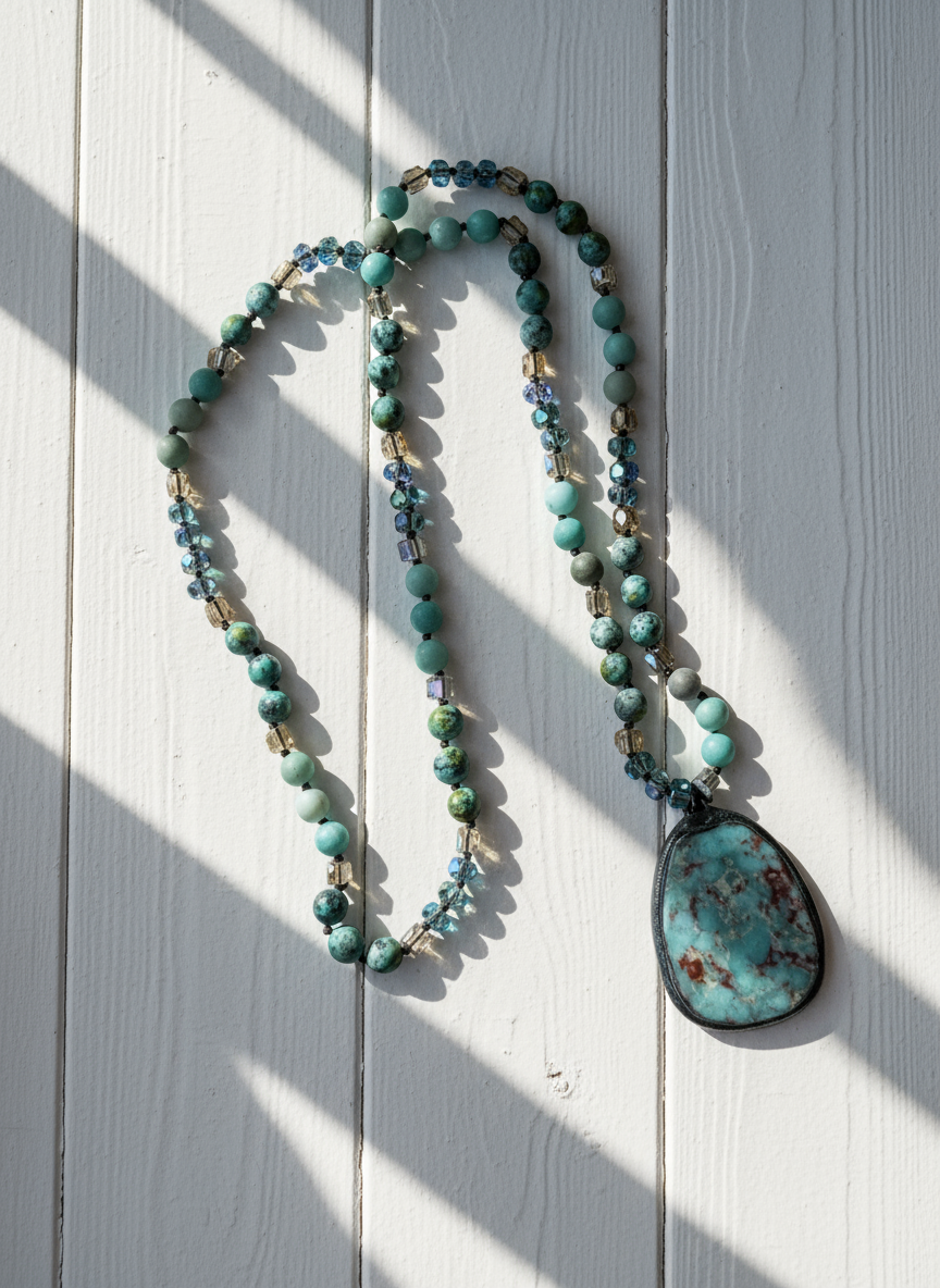 Jasper & Crystal -necklace