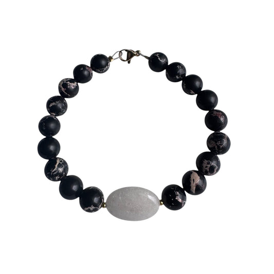 Snowflake Obsidian -bracelet