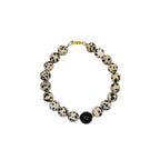 Handcrafted Beaded Bracelet with Natural Stone Accents