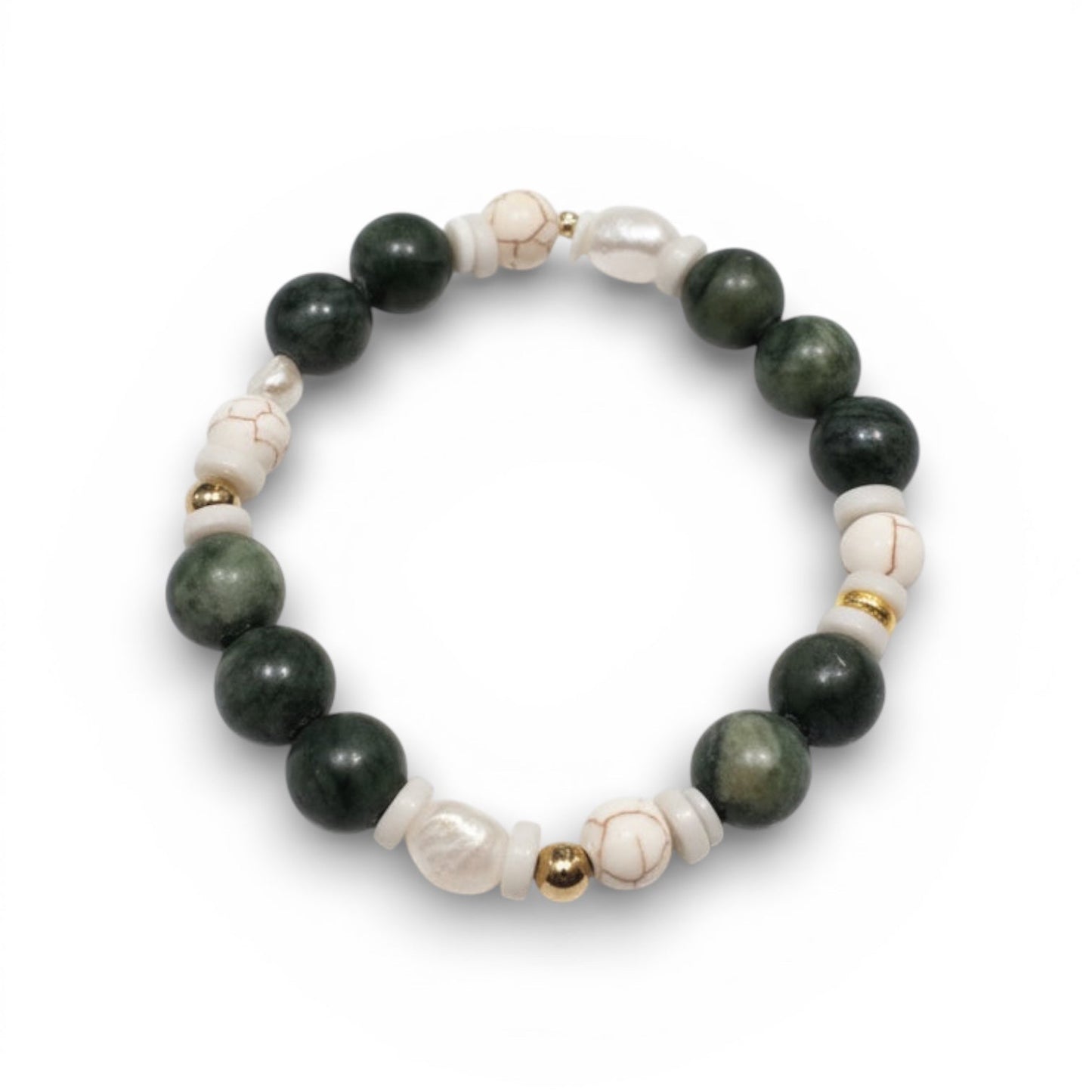 Green Jade Pearl -bracelet