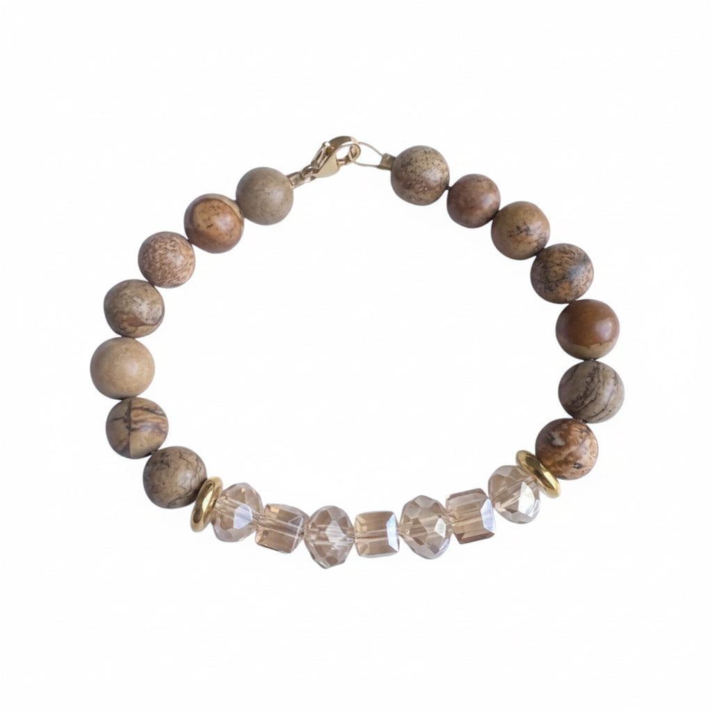 Natural Jasper Crystal -bracelet