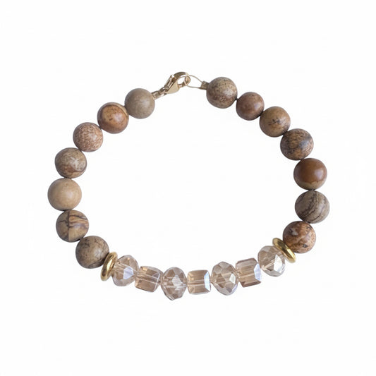 Natural Jasper Crystal -bracelet