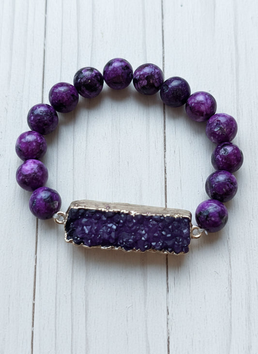 Purple Sugilite -bracelet