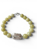 Lemon Jasper Shell nugget -bracelet