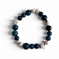 Blue Apatite Shell -bracelet