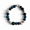 Blue Apatite Shell -bracelet