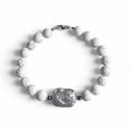 Howlite Freshwater Pearl -bracelet