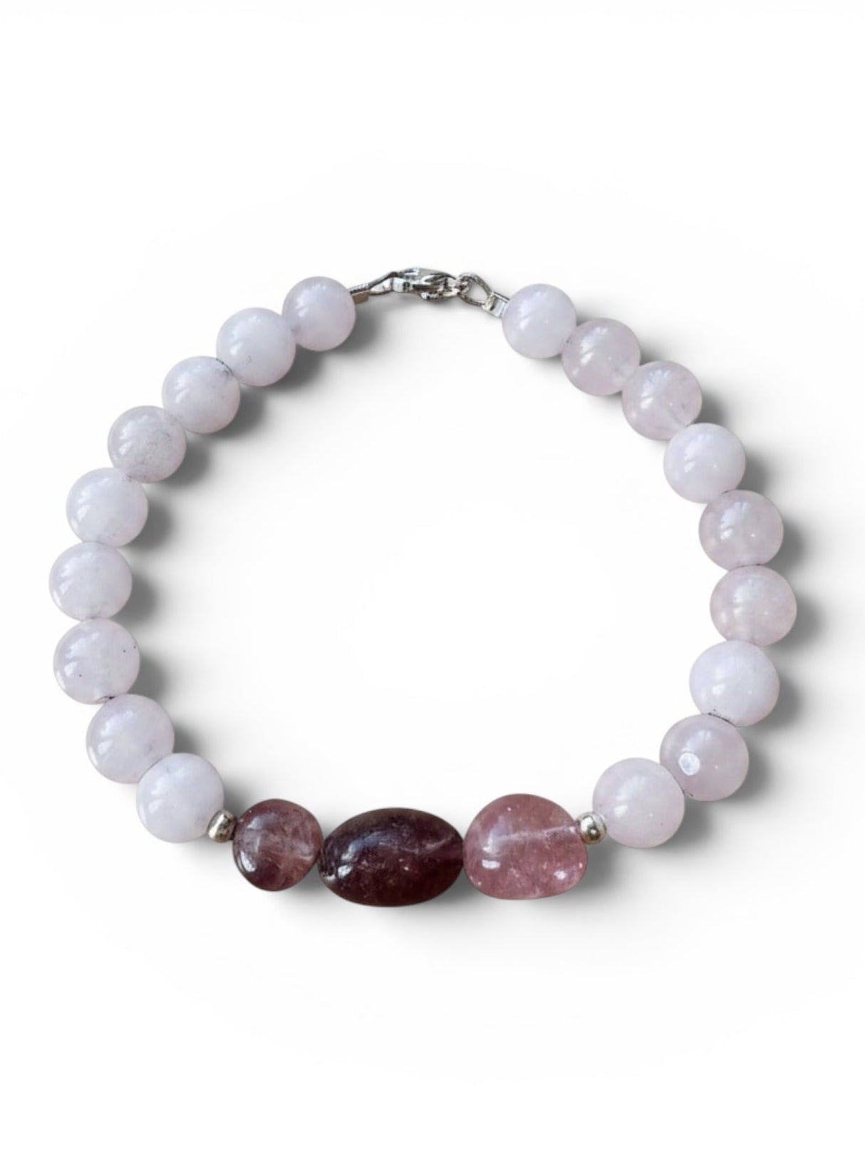 Rose Quartz Strawberry Quartz -bracelet