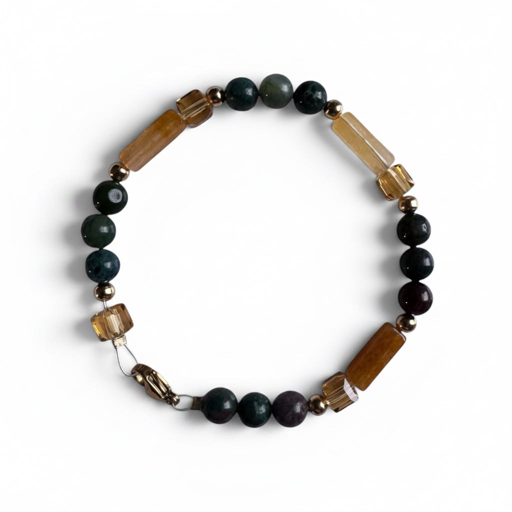 Moss Agate Jasper -bracelet
