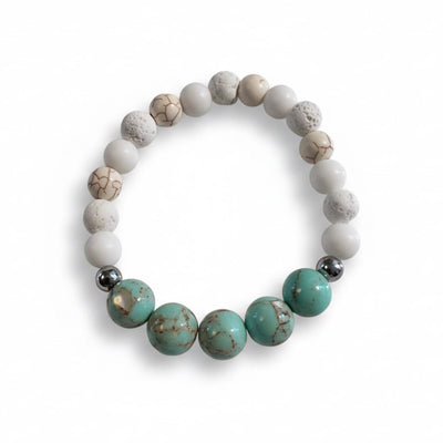Green Jasper Howlite -bracelet