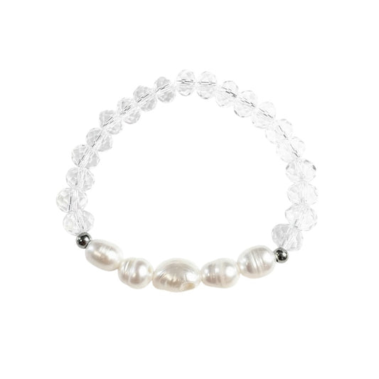 Crystal Freshwater Pearl -bracelet