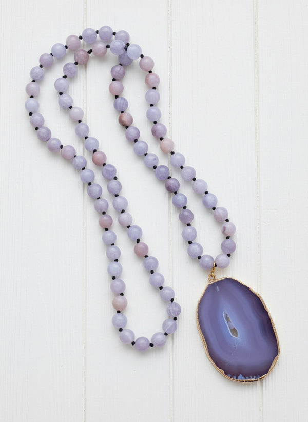 Pink Geode -necklace