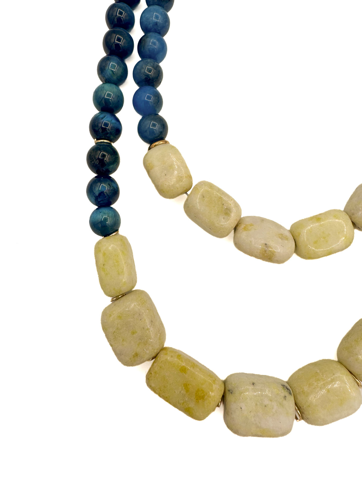 Double Strand Beaded Statement Necklace