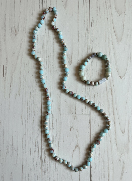 Jasper Amazonite -set