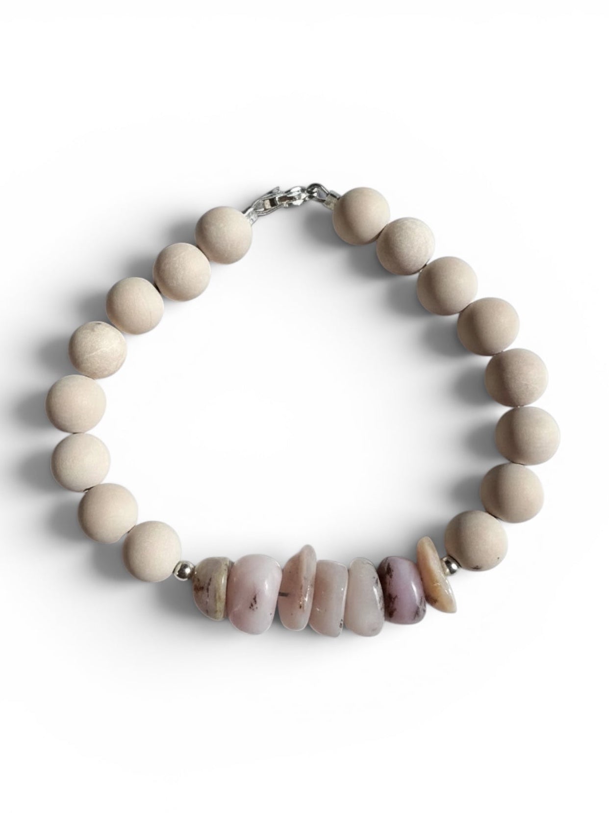 Fossil Stone Pink Opal -bracelet