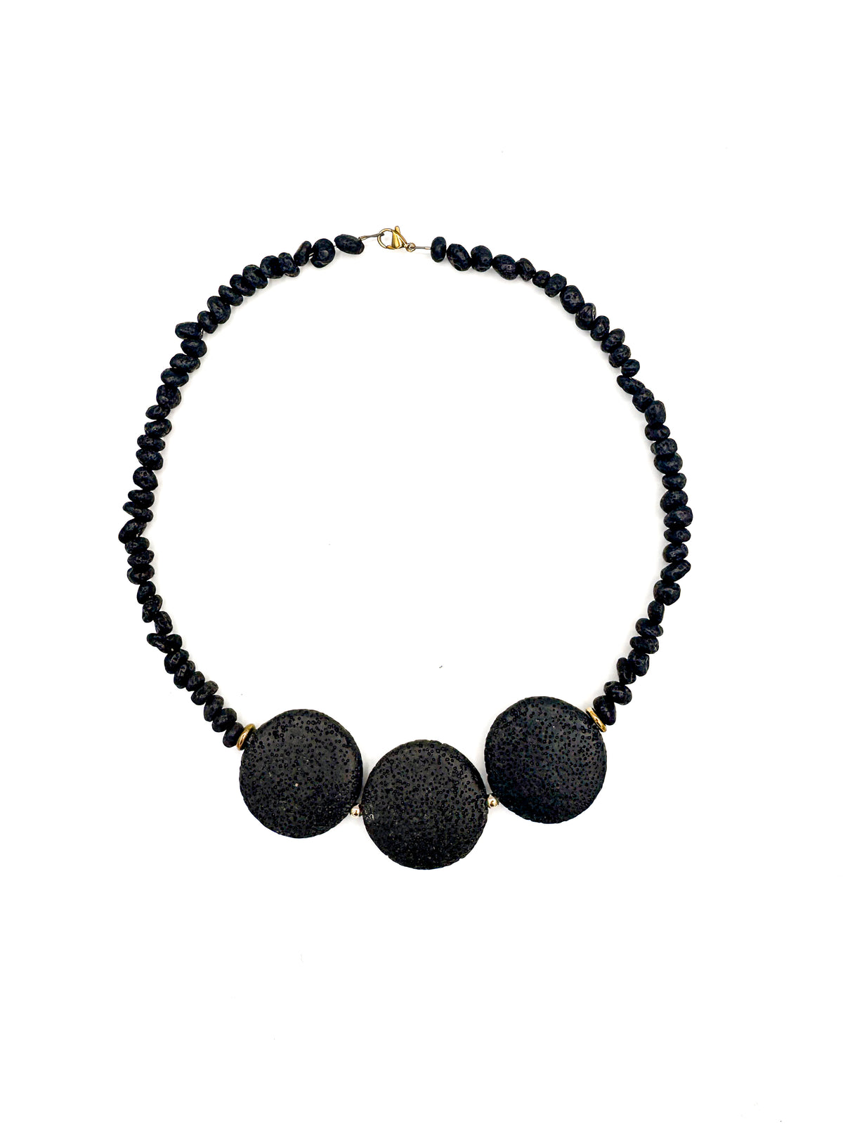 Textured Stone Statement Necklace