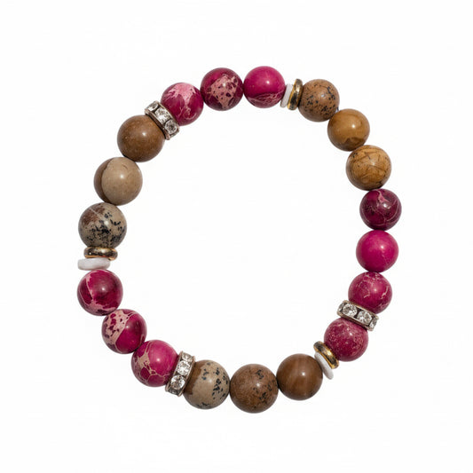 Red and Brown Jasper -bracelet