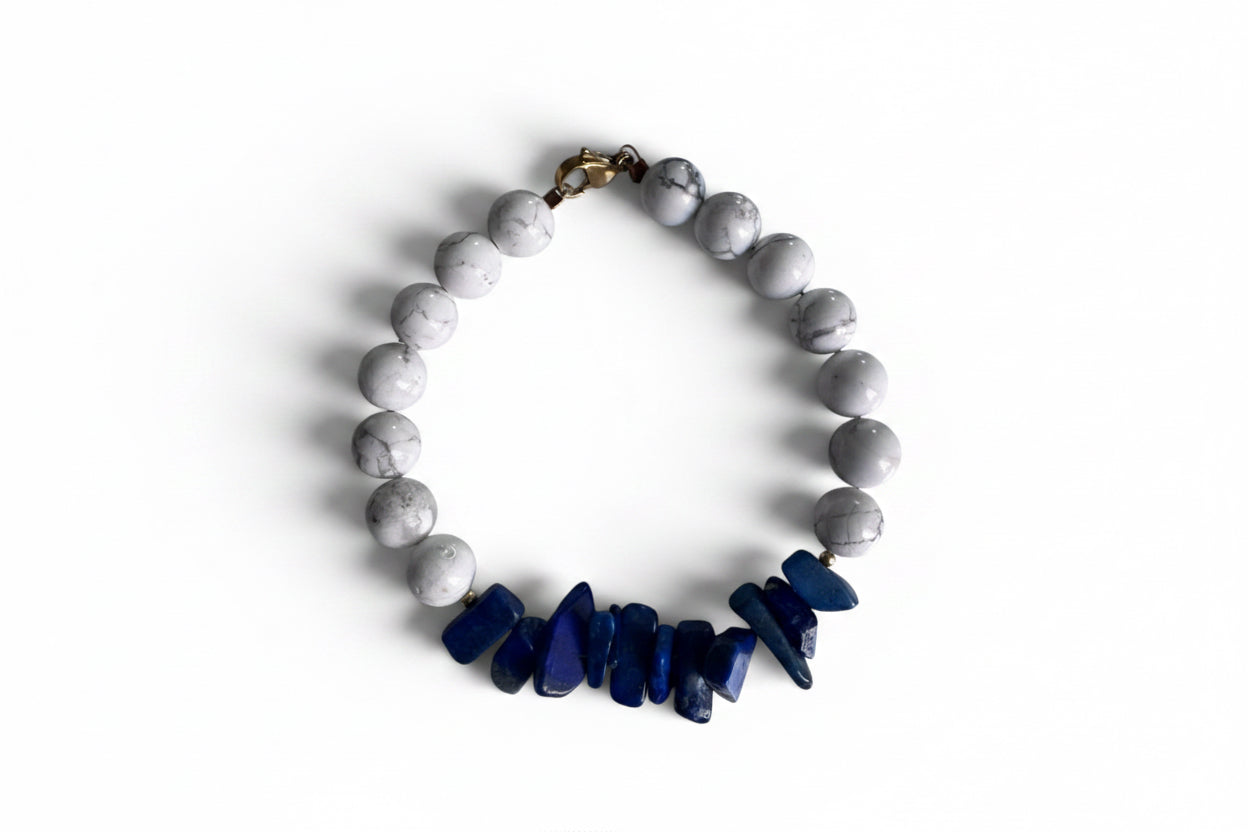 Lapis Azuli Howlite -bracelet