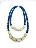Double Strand Beaded Statement Necklace