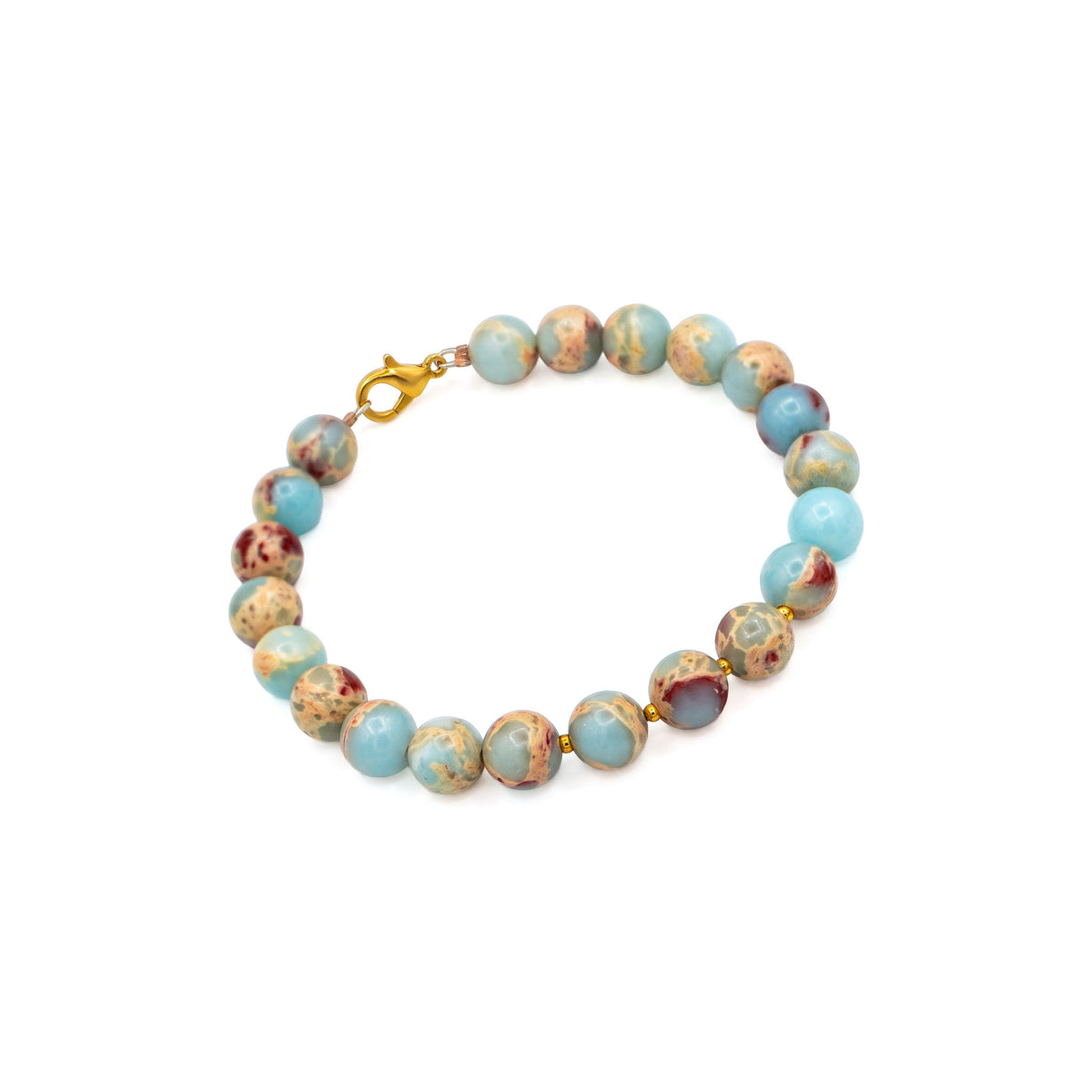 Handcrafted Natural Stone Beaded Bracelet