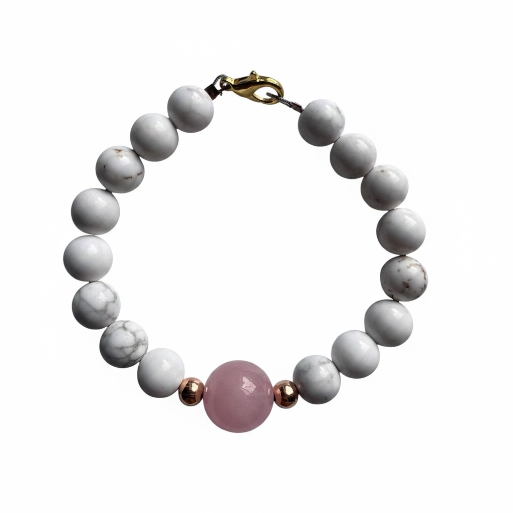 Magnesite Rose Quartz -bracelet