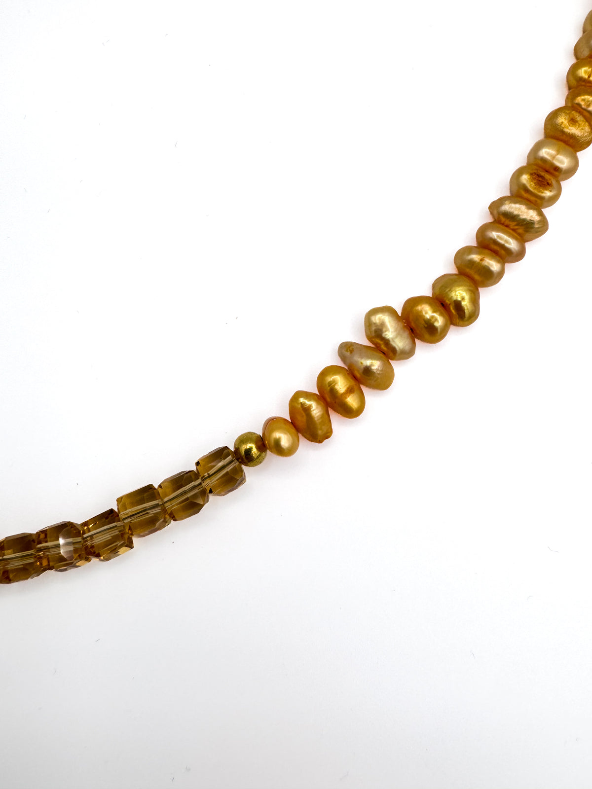 Handcrafted Beaded Pearl Statement Necklace