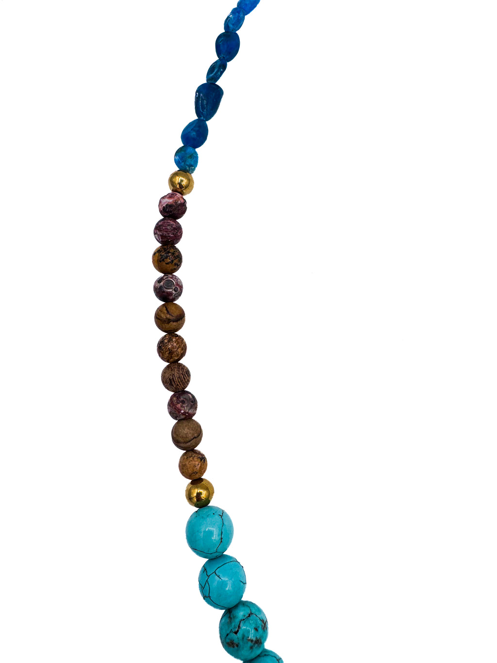 Handcrafted Multi Stone Beaded Statement Necklace