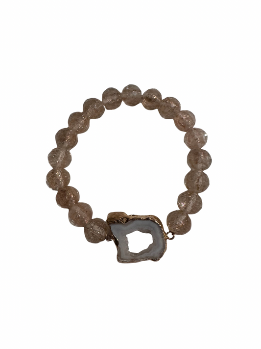 Howlite Geode -bracelet