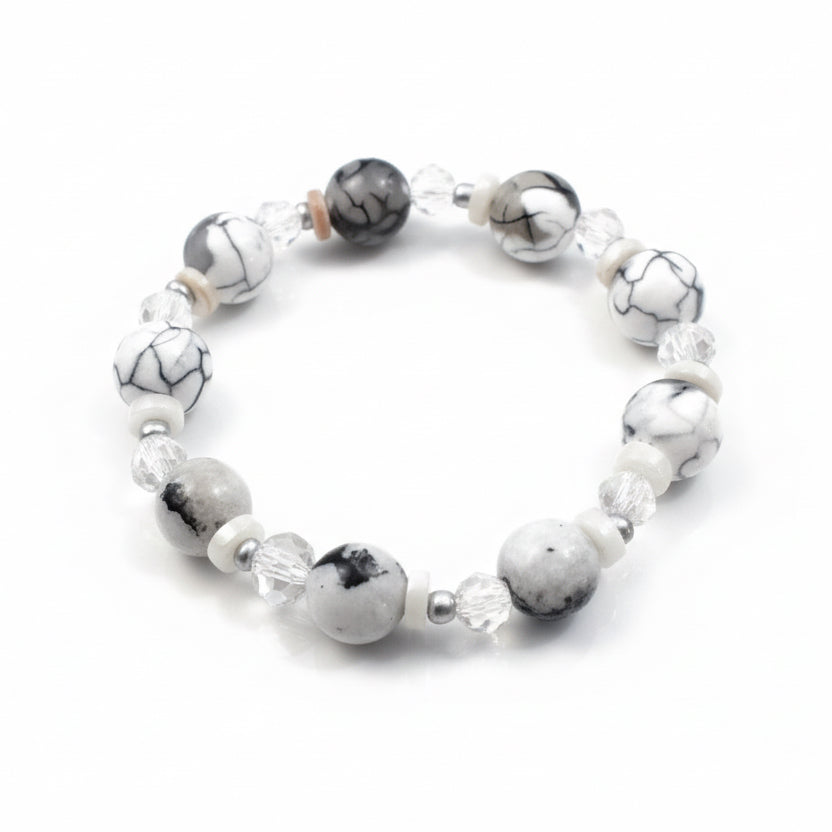 Crystal Shell Glass -bracelet