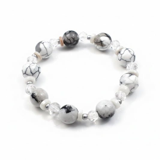 Crystal Shell Glass -bracelet