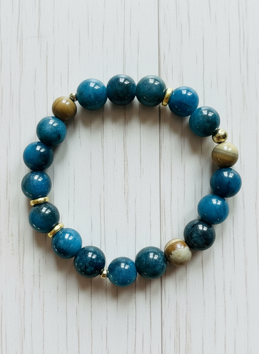 Blue Apatite Glow -bracelet