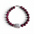 Red Jasper Shell nugget -bracelet