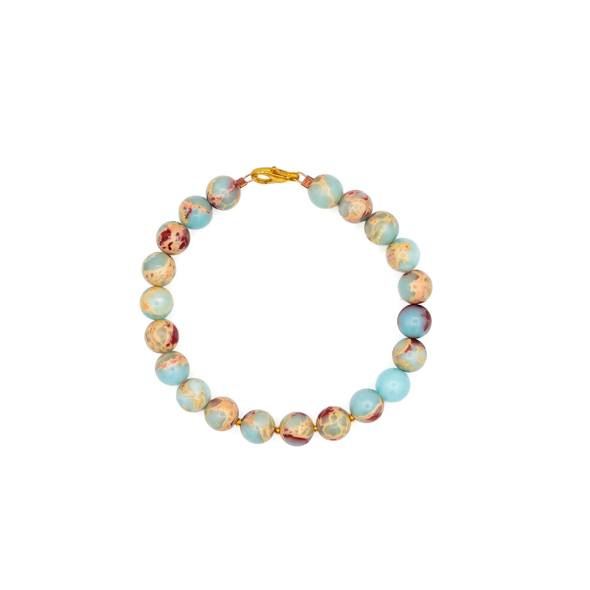 Handcrafted Natural Stone Beaded Bracelet