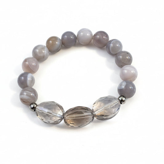 Grey Agate -bracelet
