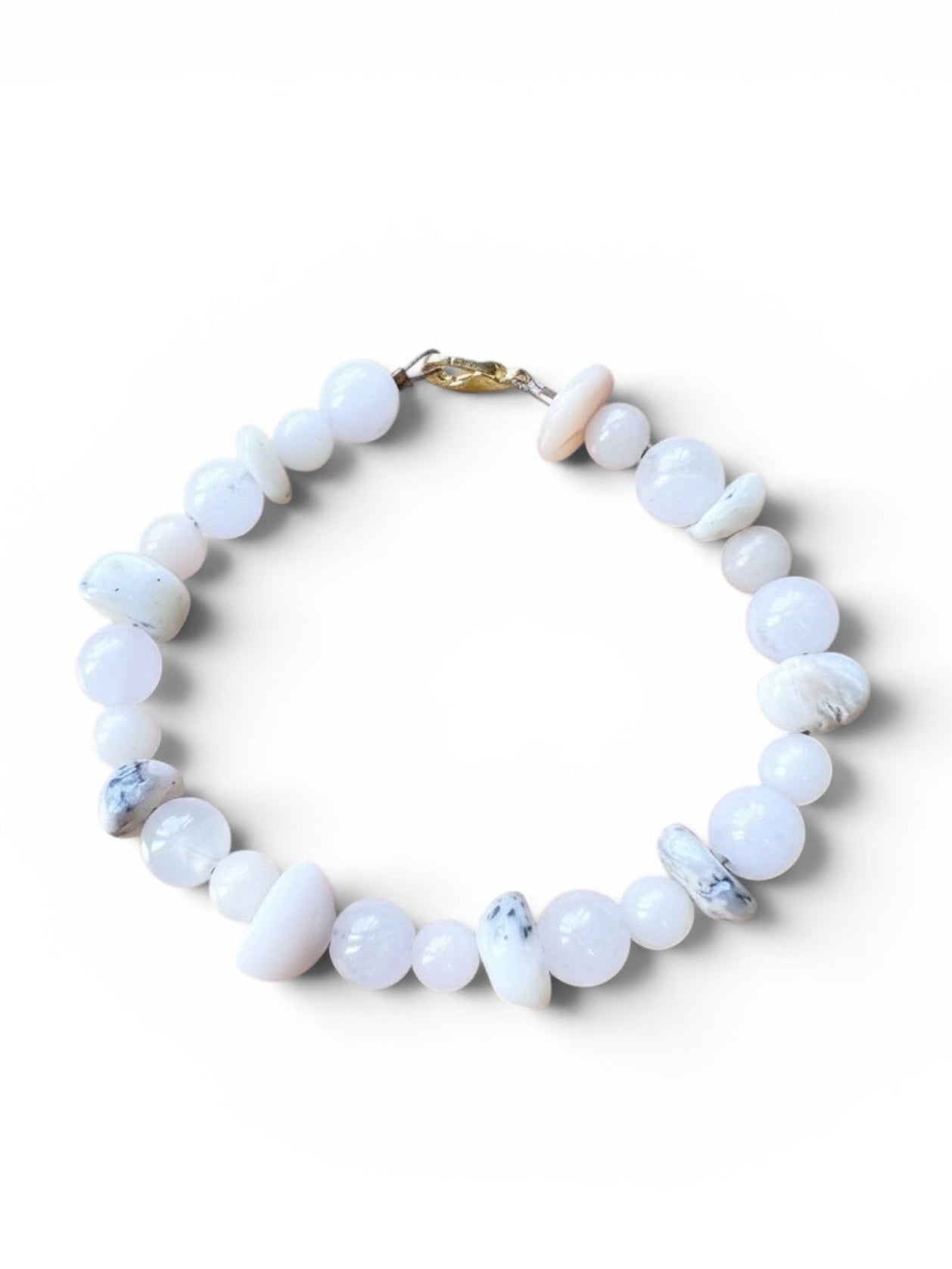 Light Pink Opal Rose Quartz -bracelet