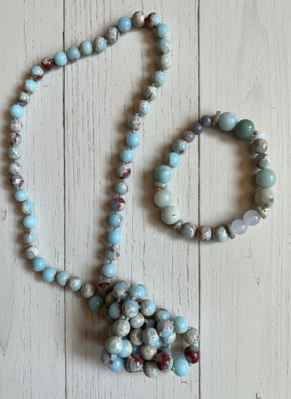Jasper Amazonite -set