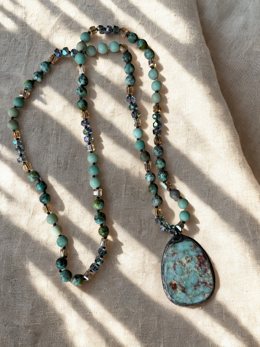 Jasper & Crystal -necklace