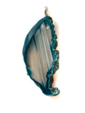 Natural Agate Slice Pendant Necklace Accessory