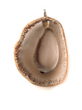 Natural Agate Slice Pendant Necklace