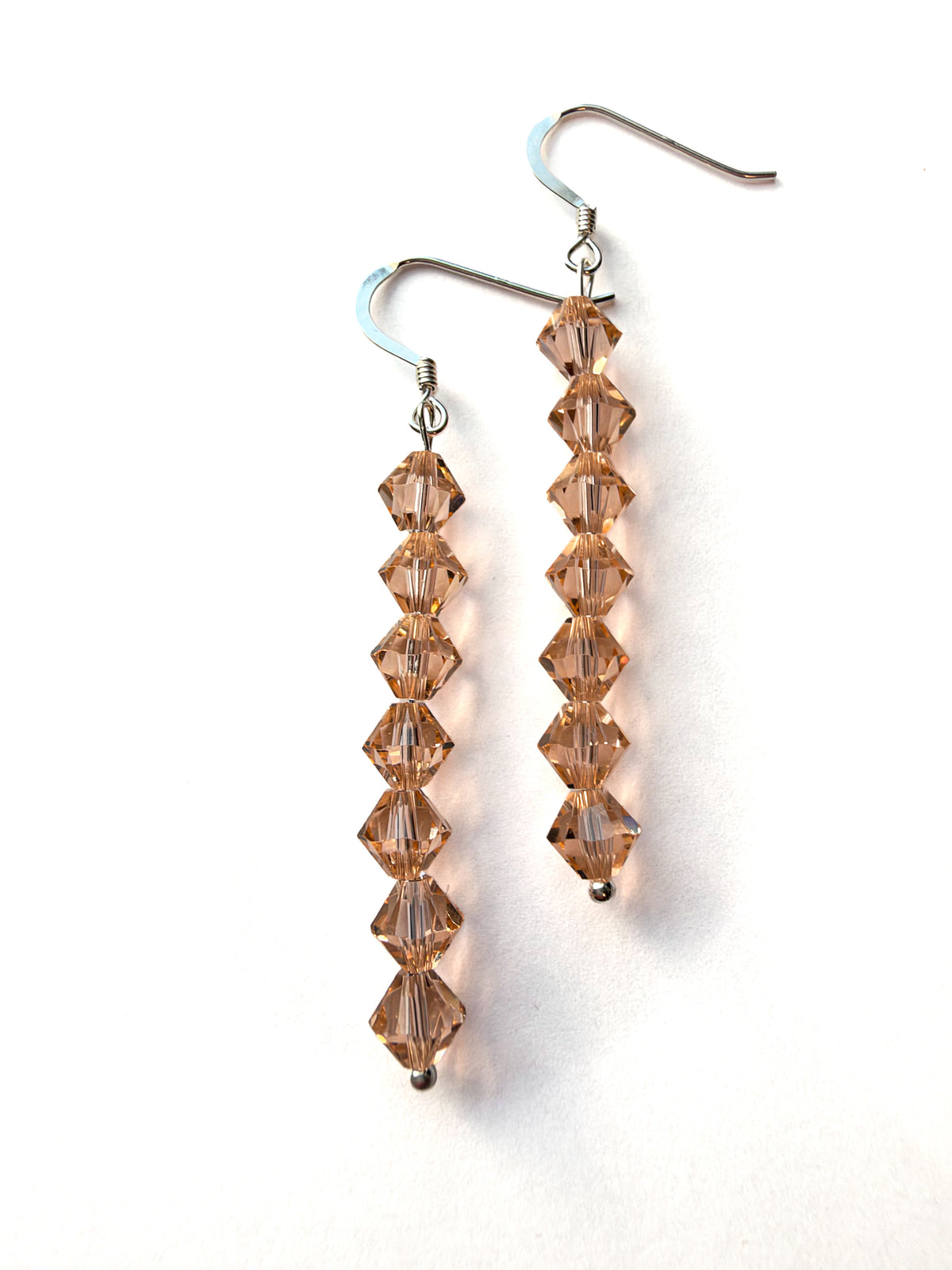 Elegant Long Crystal Drop Earrings