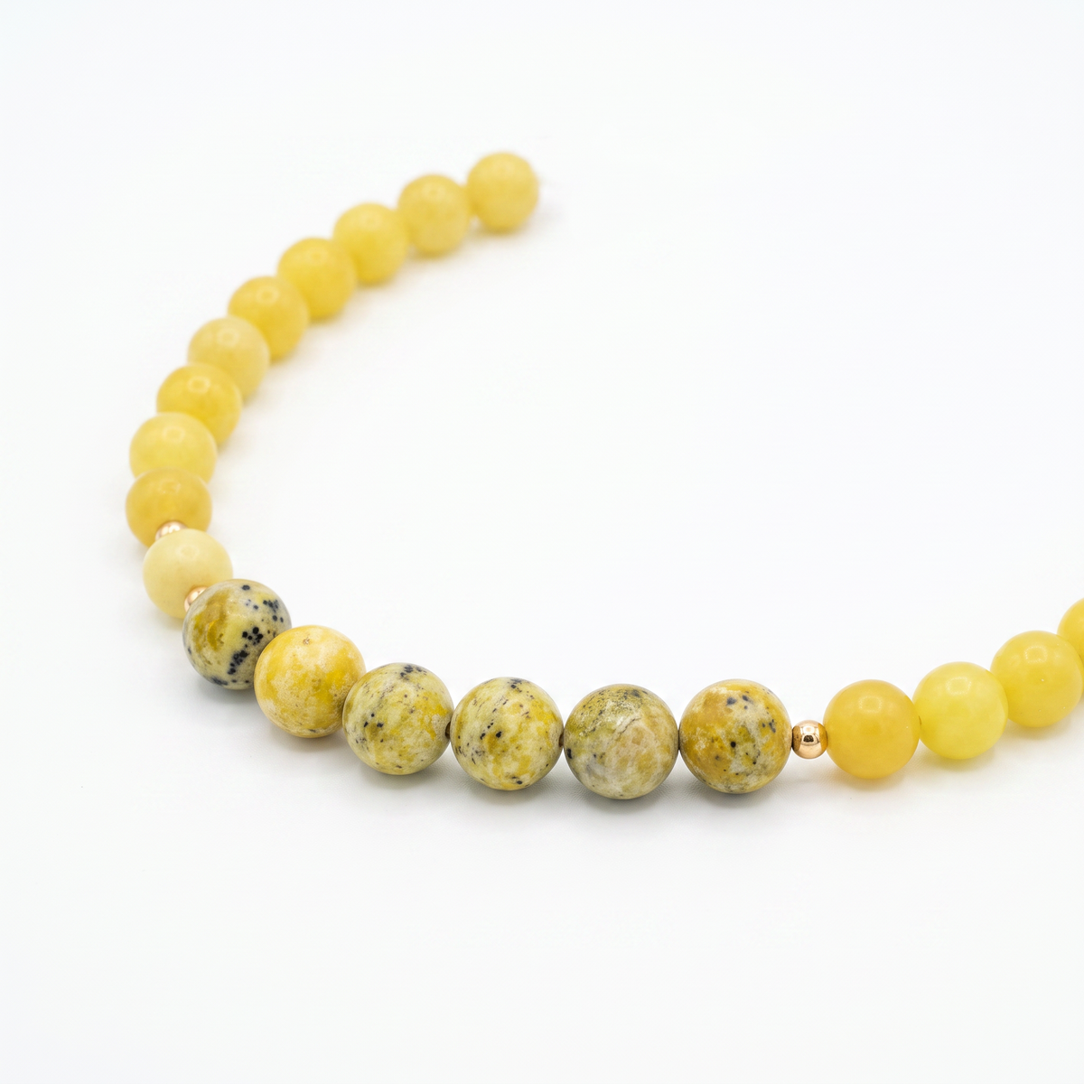 Handcrafted Beaded Gemstone Statement Necklace